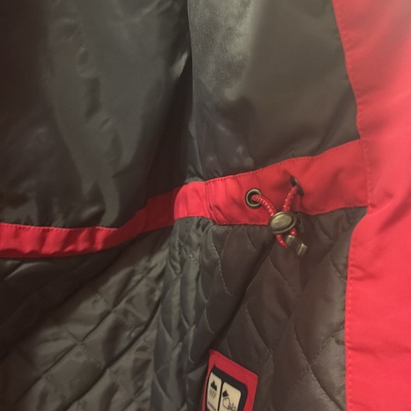 Lands' End Kids pink and Red and Gray Squall Jacket - size XL 16 - Picture 6 of 11